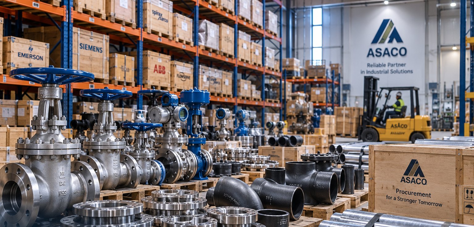 Industrial valves, flanges, piping materials and equipment procurement